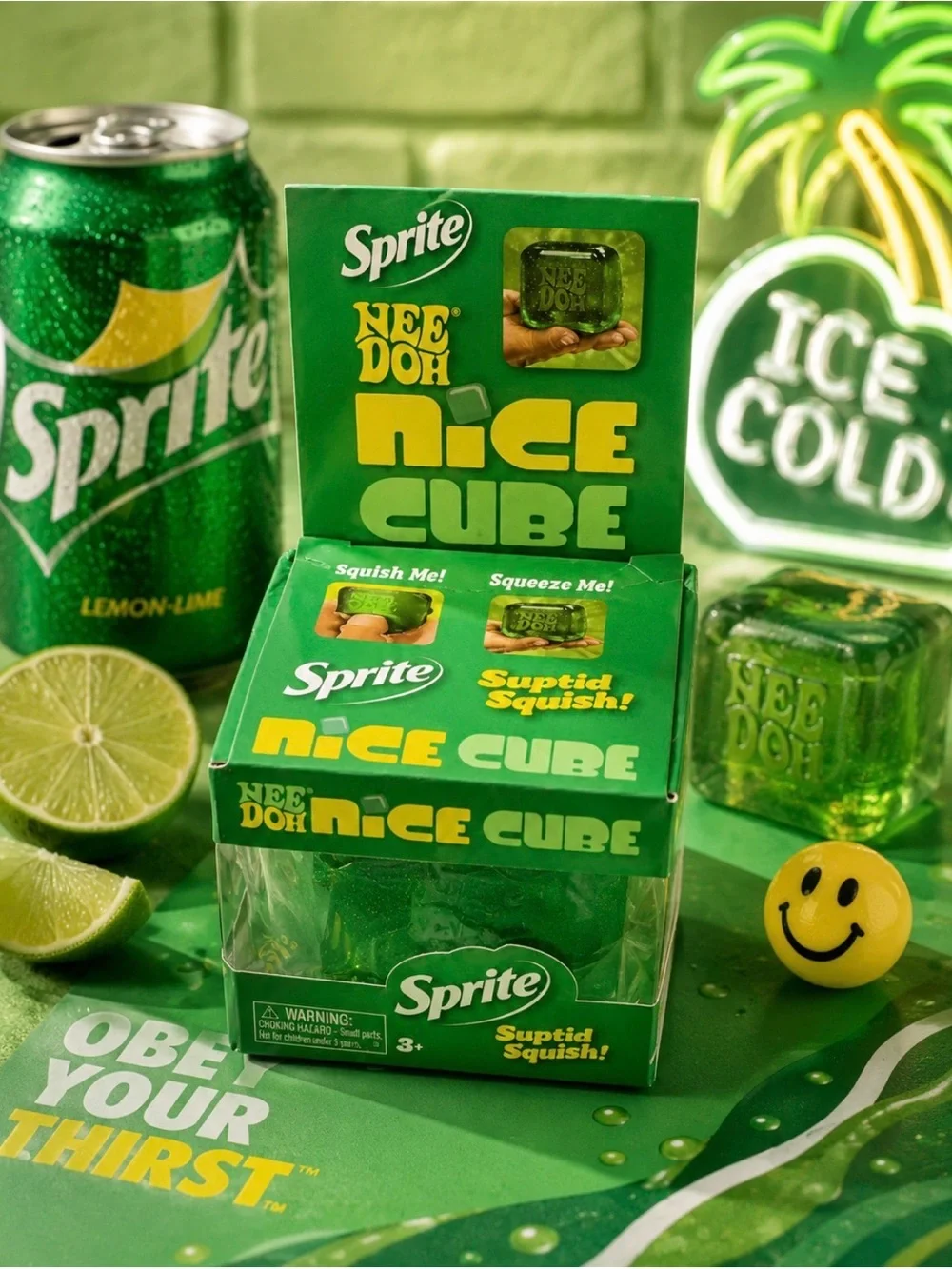 NeeDoh N.I.C.E Cube Stress Ball - Sprite